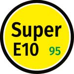 Super E10 95 Aufkleber